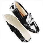 Black And White Spartan Helmet Print Casual Shoes