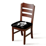 Black And White Spartan Helmet Print Chair Cushion Cover