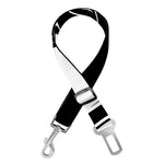 Black And White Spartan Helmet Print Dog Seat Belt