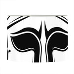 Black And White Spartan Helmet Print Drum Lamp Shade