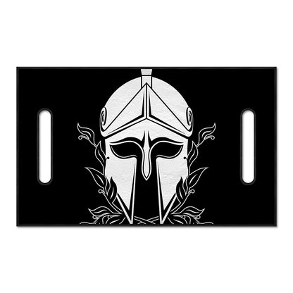 Black And White Spartan Helmet Print Golf Cart Seat Cover