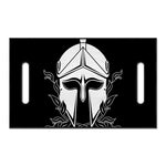 Black And White Spartan Helmet Print Golf Cart Seat Cover