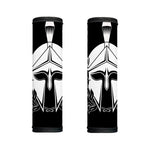 Black And White Spartan Helmet Print Handle Covers