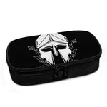 Black And White Spartan Helmet Print Insulin Cooler Travel Case