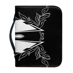 Black And White Spartan Helmet Print Leather Bible Cover