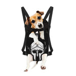 Black And White Spartan Helmet Print Pet Carrier Backpack