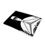 Black And White Spartan Helmet Print Pet Cooling Mat Cover