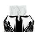 Black And White Spartan Helmet Print Rectangle Tissue Box Cover