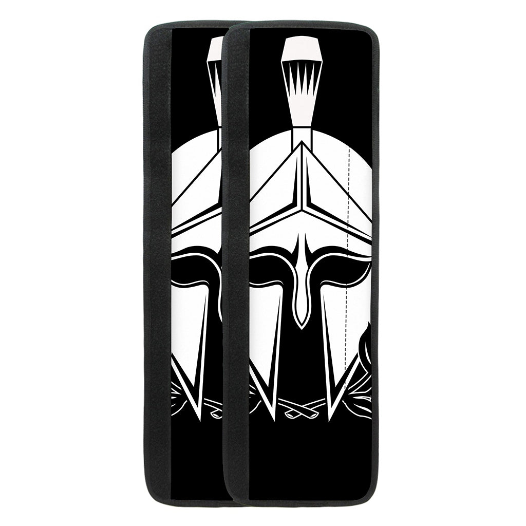 Black And White Spartan Helmet Print Refrigerator Handle Covers