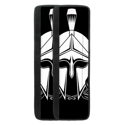 Black And White Spartan Helmet Print Refrigerator Handle Covers