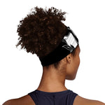 Black And White Spartan Helmet Print Sports Headband