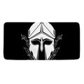 Black And White Spartan Helmet Print Towel