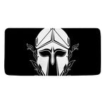 Black And White Spartan Helmet Print Towel