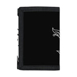 Black And White Spartan Helmet Print Trifold Wallet