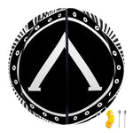 Black And White Spartan Warrior Print Basketball