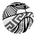 Black And White Spartan Warrior Print Basketball