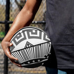 Black And White Spartan Warrior Print Basketball