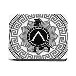 Black And White Spartan Warrior Print Bifold Wallet