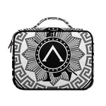 Black And White Spartan Warrior Print Briefcase Bible Bag