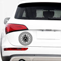 Black And White Spartan Warrior Print Car Sticker