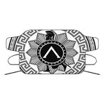 Black And White Spartan Warrior Print Car Windshield Snow Cover