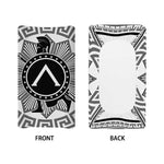 Black And White Spartan Warrior Print Changing Pad Cover