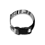 Black And White Spartan Warrior Print Dog Collar