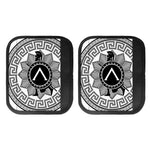 Black And White Spartan Warrior Print Handle Covers