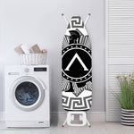 Black And White Spartan Warrior Print Ironing Board Cover