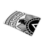 Black And White Spartan Warrior Print Pet Cooling Mat Cover
