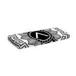 Black And White Spartan Warrior Print Piano Keyboard Cover