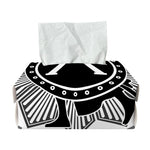Black And White Spartan Warrior Print Rectangle Tissue Box Cover