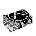 Black And White Spartan Warrior Print Rectangle Tissue Box Cover