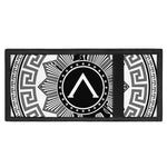 Black And White Spartan Warrior Print Trifold Wallet
