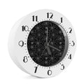 Black And White Spider Web Pattern Print Alarm Clock