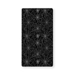 Black And White Spider Web Pattern Print Baby Crib Sheet
