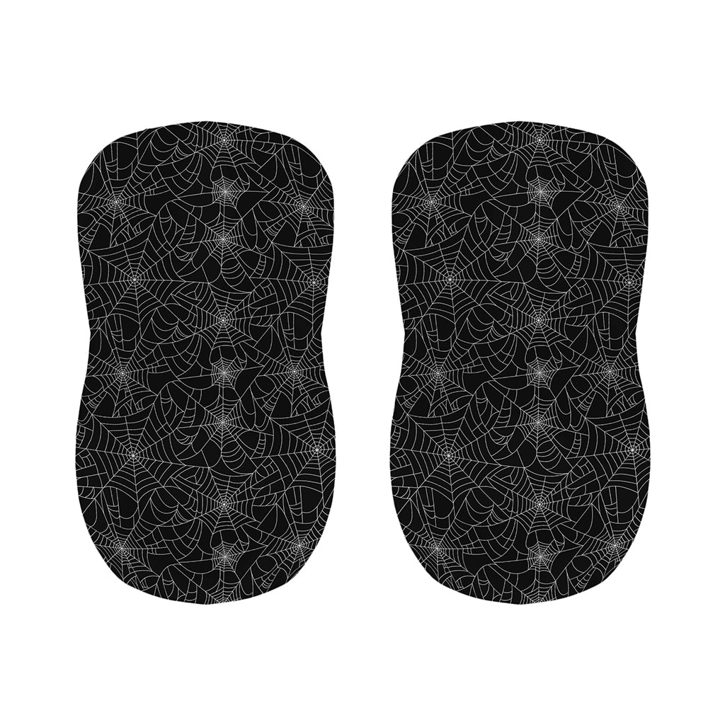 Black And White Spider Web Pattern Print Bar Stool Covers