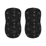 Black And White Spider Web Pattern Print Bar Stool Covers