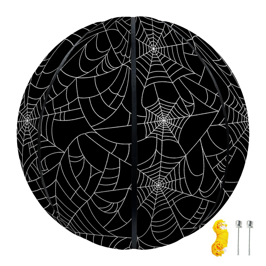 Black And White Spider Web Pattern Print Basketball