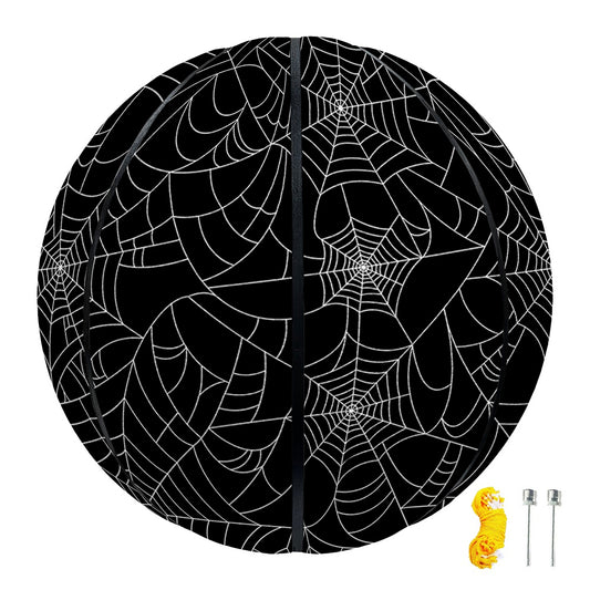 Black And White Spider Web Pattern Print Basketball