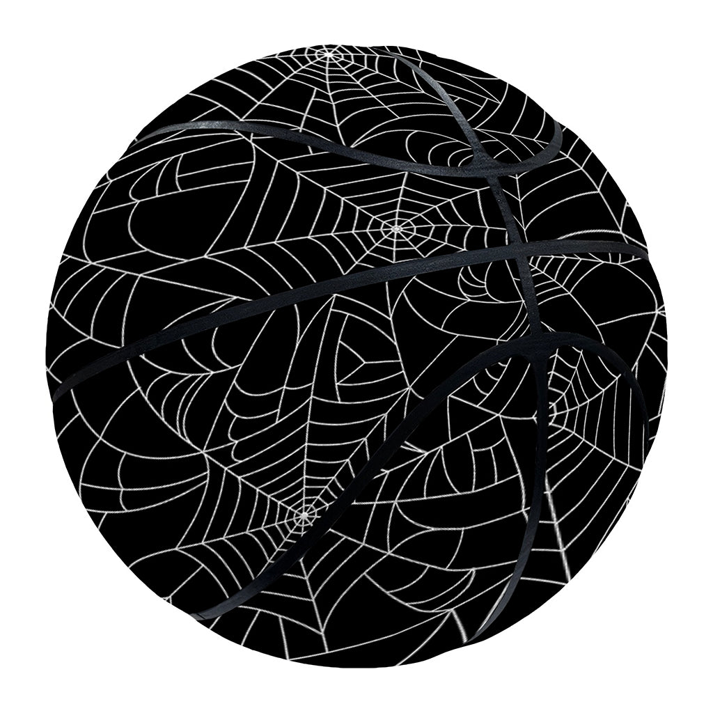 Black And White Spider Web Pattern Print Basketball