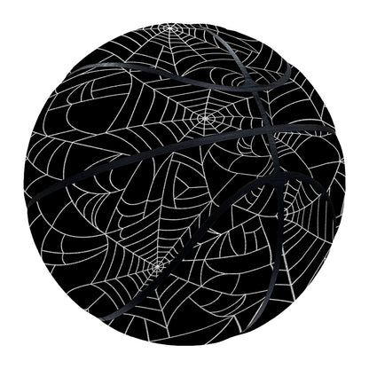 Black And White Spider Web Pattern Print Basketball