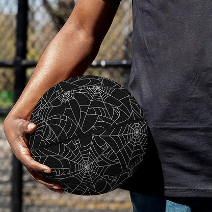 Black And White Spider Web Pattern Print Basketball