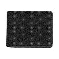 Black And White Spider Web Pattern Print Bifold Wallet