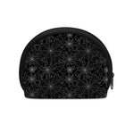 Black And White Spider Web Pattern Print Coin Purse
