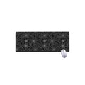 Black And White Spider Web Pattern Print Extended Mouse Pad