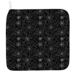Black And White Spider Web Pattern Print Hand Towel