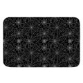 Black And White Spider Web Pattern Print Indoor Door Mat