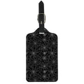 Black And White Spider Web Pattern Print Luggage Tag