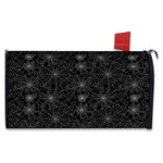 Black And White Spider Web Pattern Print Mailbox Cover